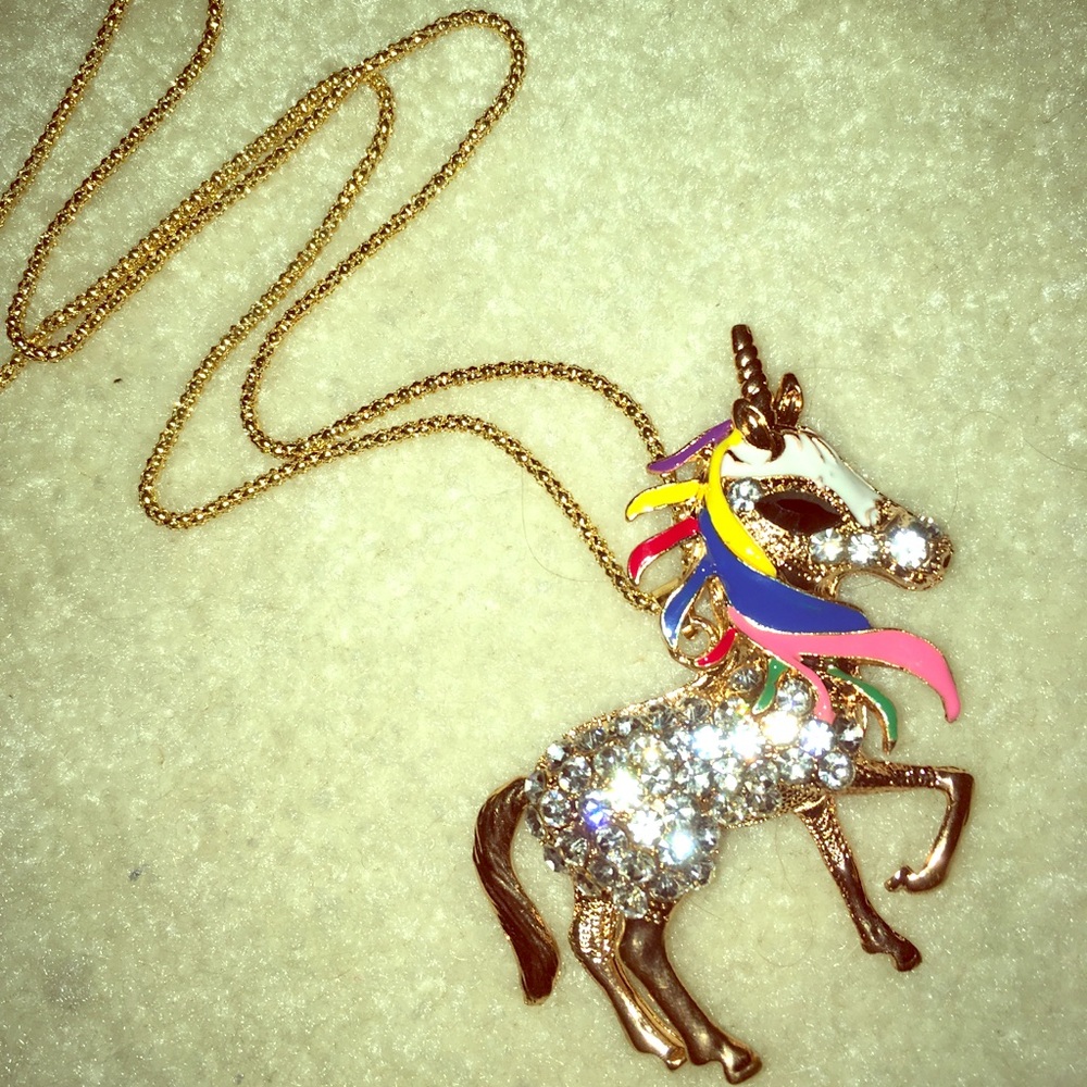Super Rad Full Body Bling Unicorn 🦄 Necklace